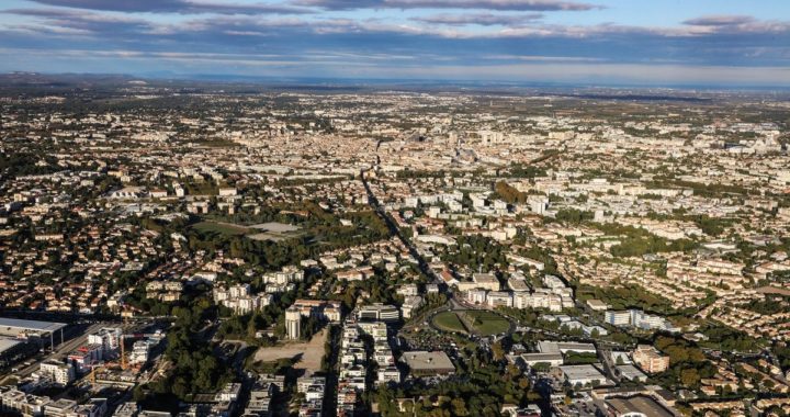 Montpellier vue du ciel